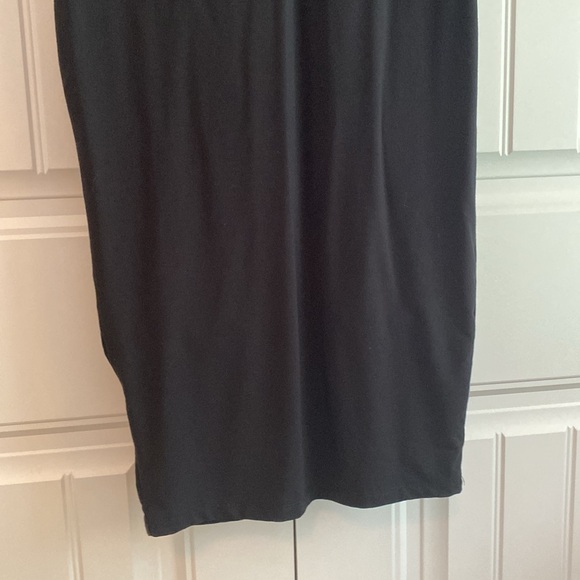 Hatch Maternity Midi Dress Size XS Bodycon Black Long Sleeve Built in Bra - Picture 3 of 8